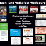 Schützen- und Volksfest Wolfsburg, Banner mit Sponsoren